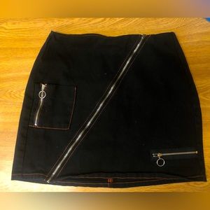 Urban Outfitters BDG Black Zipper Mini Skirt.